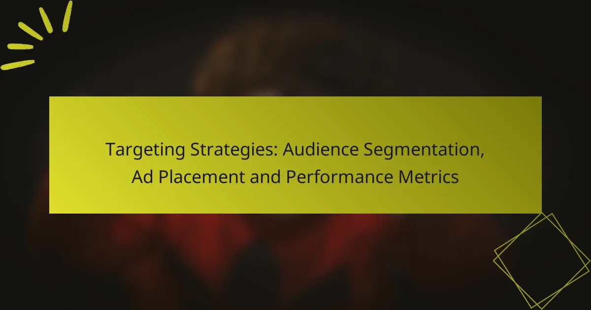 Targeting Strategies: Audience Segmentation, Ad Placement and Performance Metrics